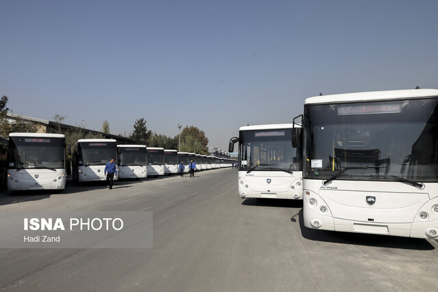 افزوده شدن ۱۲۰ اتوبوس به ناوگان حمل و نقل عمومی نجف‌آباد