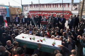 تشییع و خاکسپاری شهدای حادثه تروریستی ایذه