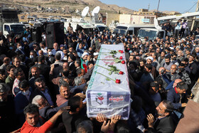 تشییع و خاکسپاری شهدای حادثه تروریستی ایذه