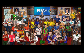 طرح فیفا از چهره مهدوی‌کیا در کنار بزرگان فوتبال