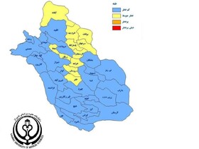 وضعیت شیوع کرونا در ۲۶ شهرستان فارس آبی است