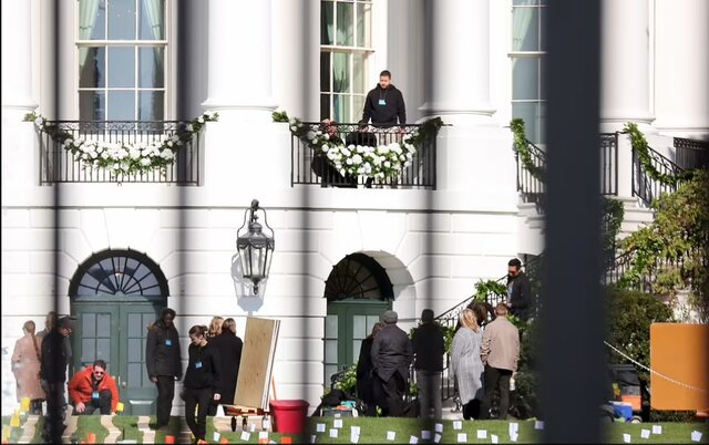 بایدن ۸۰ ساله شد، کاخ سفید تالار عروسی