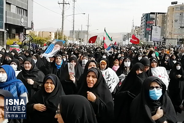 ویدئو /برگزاری مراسم تشییع طلبه شهید مدافع امنیت در شیراز
