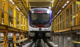 ریل‌گذاری مسیر برگشت خط متروی تهران-پرند