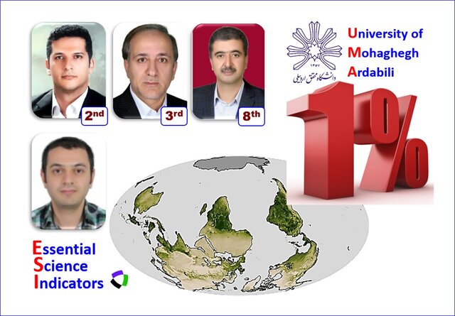 ۳ عضو هیات علمی دانشگاه محقق اردبیلی در بین پژوهشگران یک درصد برتر جهان