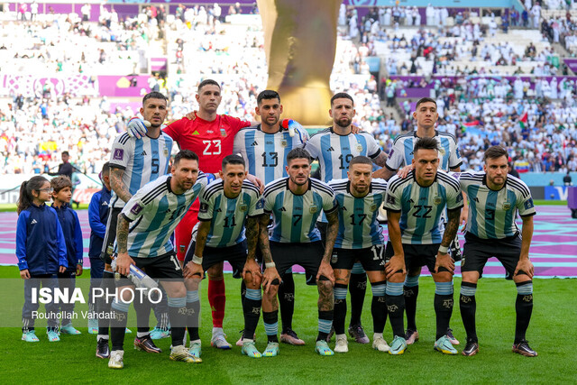 ترکیب تیم ملی آرژانتین برابر مکزیک