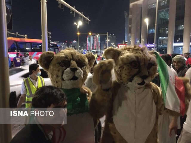 جشن و پایکوبی هواداران ایرانی در مرکز شهر دوحه