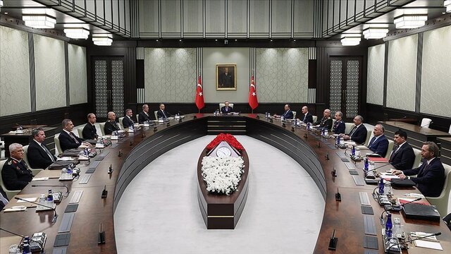 نشست شورای امنیت ملی ترکیه درباره حمله به سوریه به ریاست اردوغان
