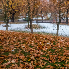 برف پاییزی تهران