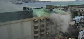 آتش‌سوزی در هتل معروفِ استانبول