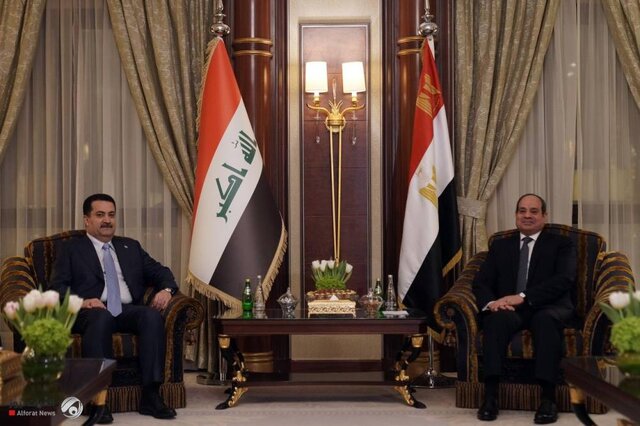 دیدار السیسی با السودانی و تاکید بر حمایت از عراق