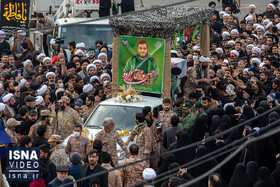 ویدئو / مراسم تشییع شهید مدافع امنیت حسن مختارزاده در قم