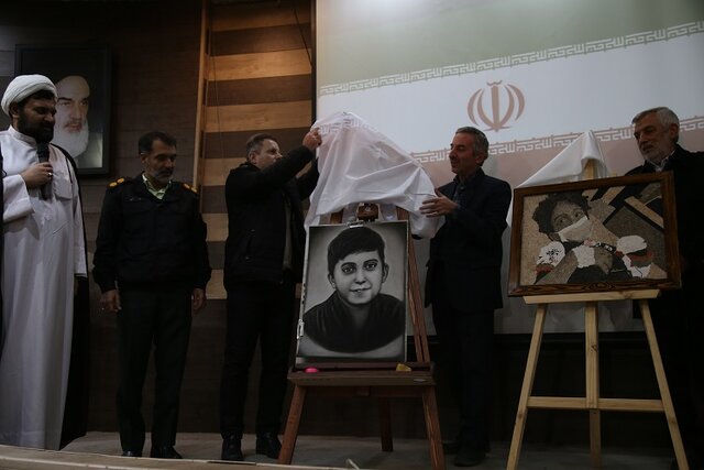 62456281 تابلو سنگ «آرشام و آرتین» سرایداران در تبریز رونمایی شد