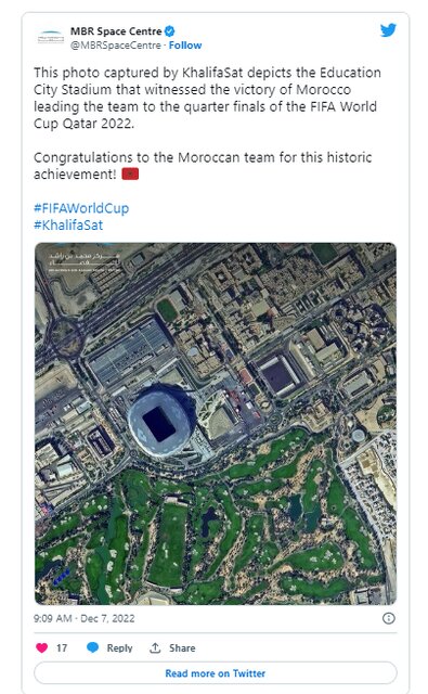 جامجهانی ۲۰۲۲ قطر از منظر فضا