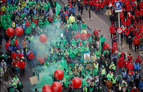 اعتراضات هزاران نفری در بروکسل علیه افزایش هزینه‌های معیشتی