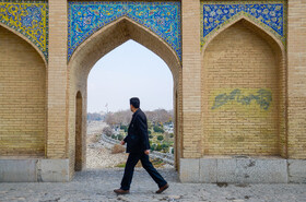 دیوارنویسی پل‌های تاریخی اصفهان در ناآرامی‌های اخیر