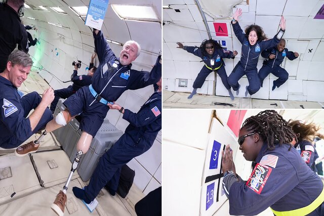 ۱۴ فضانورد دارای معلولیت در شرایط بیوزنی قرار گرفتند ۱۴ فضانورد دارای معلولیت در شرایط بیوزنی قرار گرفتند