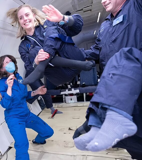 ۱۴ فضانورد دارای معلولیت در شرایط بیوزنی قرار گرفتند