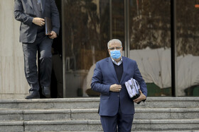 جواد اوجي، وزير نفت در حاشیه جلسه هیات دولت - ۳۰ آذر  