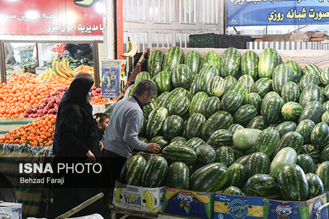 بازار میوه و تنقلات کرمانشاه در آستانه شب یلدا