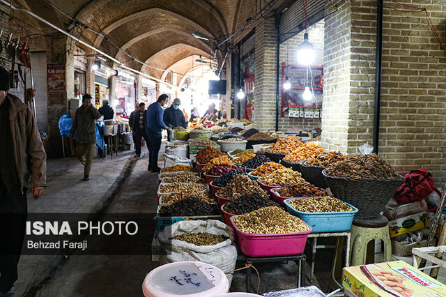بازار میوه و تنقلات کرمانشاه در آستانه شب یلدا