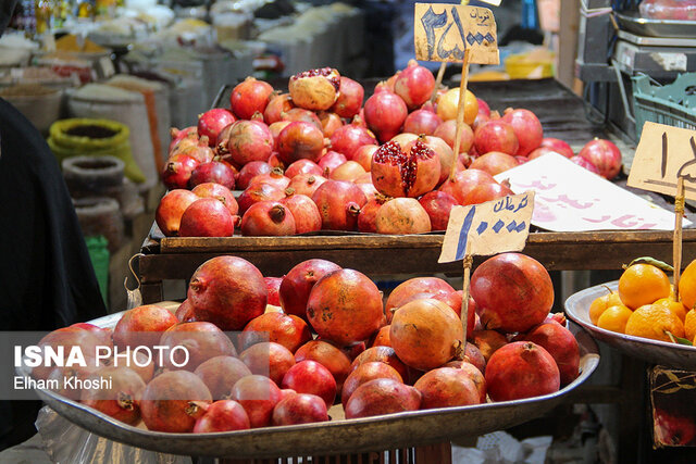 عکس تزیینی است اَنارهای ایرانی روی دیوارهای برج آزادی