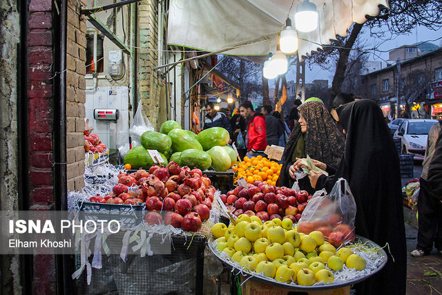 حالو هوای شب یلدا در زنجان