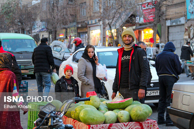 حالو هوای شب یلدا در زنجان