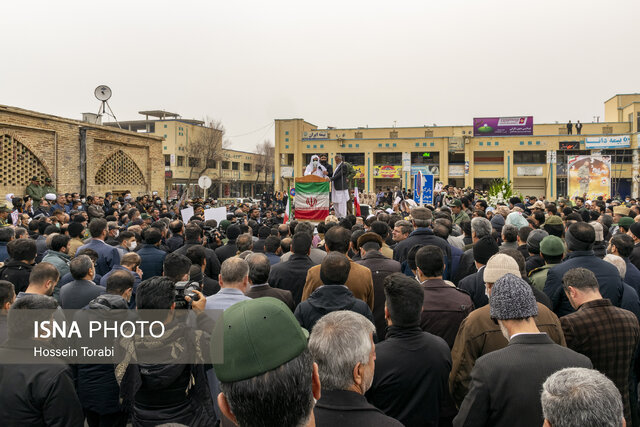 تشییع شهید مدافع امنیت «محمد گودرزی» در شهرکرد