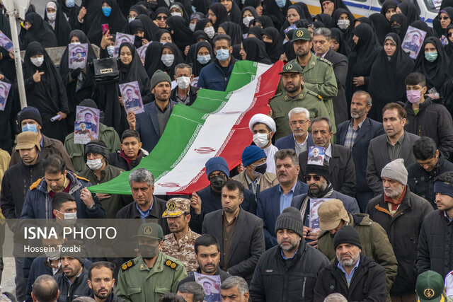 تشییع شهید مدافع امنیت «محمد گودرزی» در شهرکرد