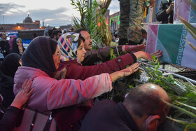 آیین استقبال از شش شهید گمنام در سمنان