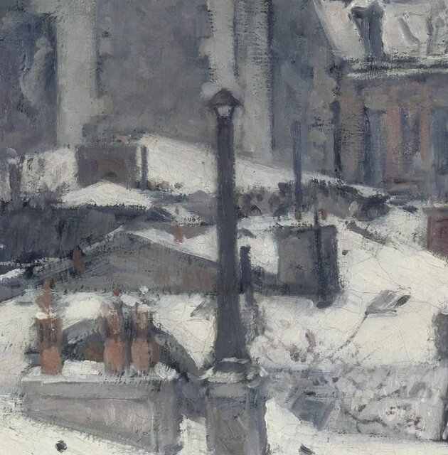 تماشای یک روز برفی از خانه ای معمولی در پاریس