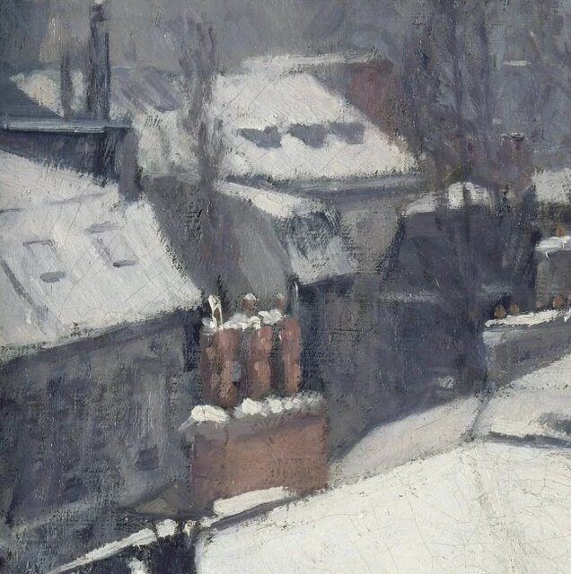 تماشای یک روز برفی از خانه ای معمولی در پاریس