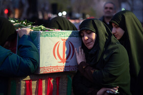 مراسم وداع با پیکر شهدای هشت سال دفاع مقدس در اصفهان
