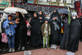 مراسم عزاداری سالروز شهادت حضرت فاطمه (س) در میدان فاطمی