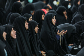 مراسم عزاداری سالروز شهادت حضرت فاطمه (س) در میدان فاطمی