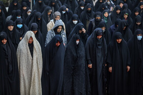 مراسم عزاداری سالروز شهادت حضرت فاطمه (س) در میدان فاطمی