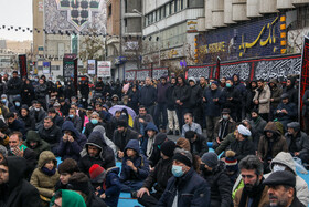مراسم عزاداری سالروز شهادت حضرت فاطمه (س) در میدان فاطمی