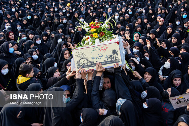 تشییع پیکر شهدای گمنام دفاع مقدس - سمنان