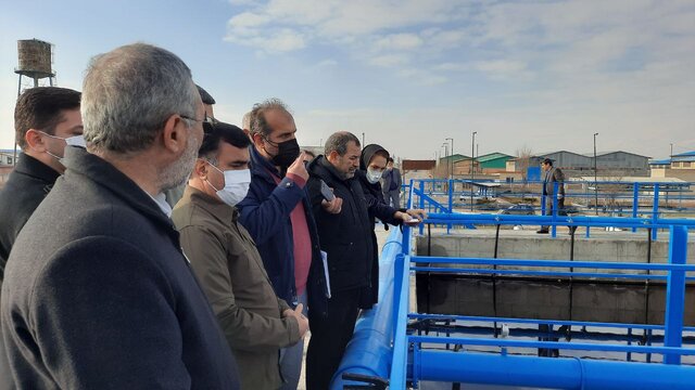 بازدید سلاجقه از طرح مدول دوم تصفیه‌خانه فاضلاب شهرک صنعتی اردبیل ۲