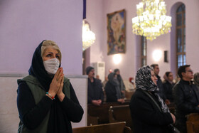 مراسم سال نو میلادی در کلیسای «تارگمانچاتس» تهران