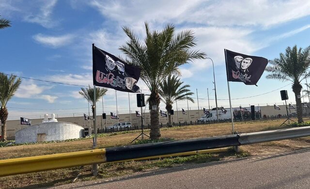 تدابیر امنیتی شدید در ورودی فرودگاه بینالمللی بغداد همزمان با سالروز شهادت سرداران شهید تدابیر امنیتی شدید در ورودی فرودگاه بینالمللی بغداد همزمان با سالروز شهادت سرداران شهید