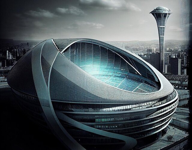 پیشبینی استادیومهای آینده بوسیله هوش مصنوعی توسط معمار ایرانی