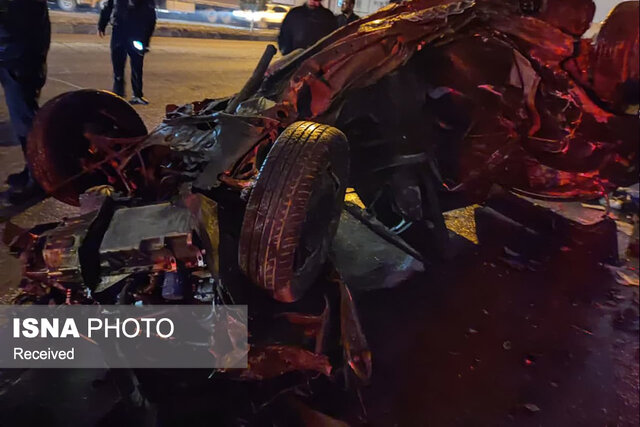 عکس: آرشیو افزایش فوتیهای تصادف زنجیرهای دوشنبه شب در قزوین به سه نفر