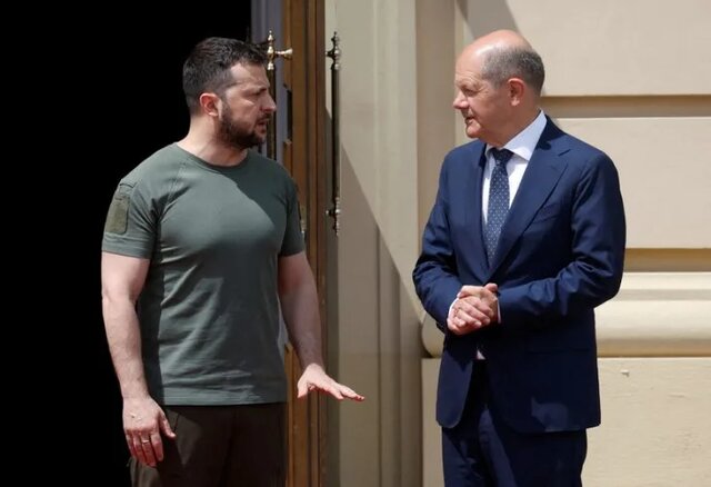 تاکید شولتس بر «همبستگی تزلزل‌ناپذیر» با اوکراین