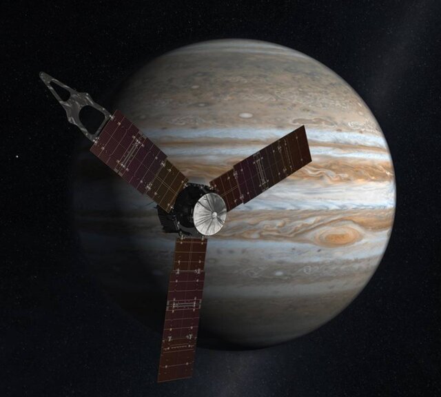 ارسال عکسهای فضاپیمای ناسا از «مشتری» پس از ارتباط مجدد با زمین
