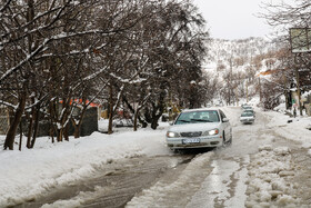 بارش ۱۵ سانتی متری برف در نطنز