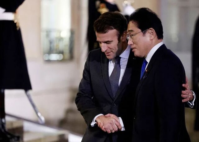 تعهد ماکرون و کیشیدا به «همکاری‌های نزدیک‌تر» در هند-آرام