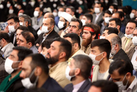 دیدار جمعی از ذاکران و ستایشگران اهل‌بیت (ع) با مقام معظم رهبری