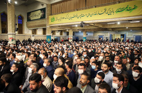 دیدار جمعی از ذاکران و ستایشگران اهل‌بیت (ع) با مقام معظم رهبری